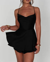 Backless Satin Dress