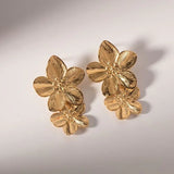 Metal Waterproof Statement Earrings