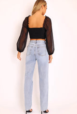 IVELISSE | MID WASH DENIM JEANS
