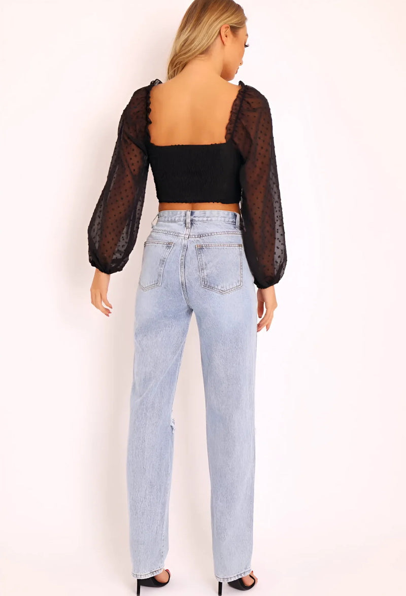 IVELISSE | MID WASH DENIM JEANS