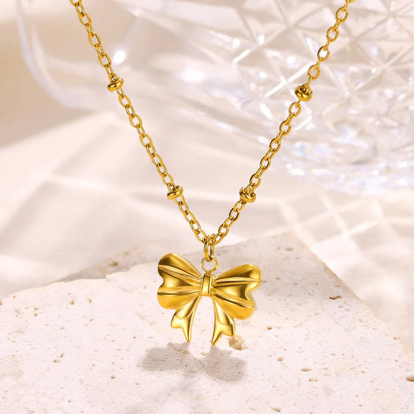 Tiny Bow Necklace