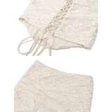 Elegant Lace Two Piece Dress Set